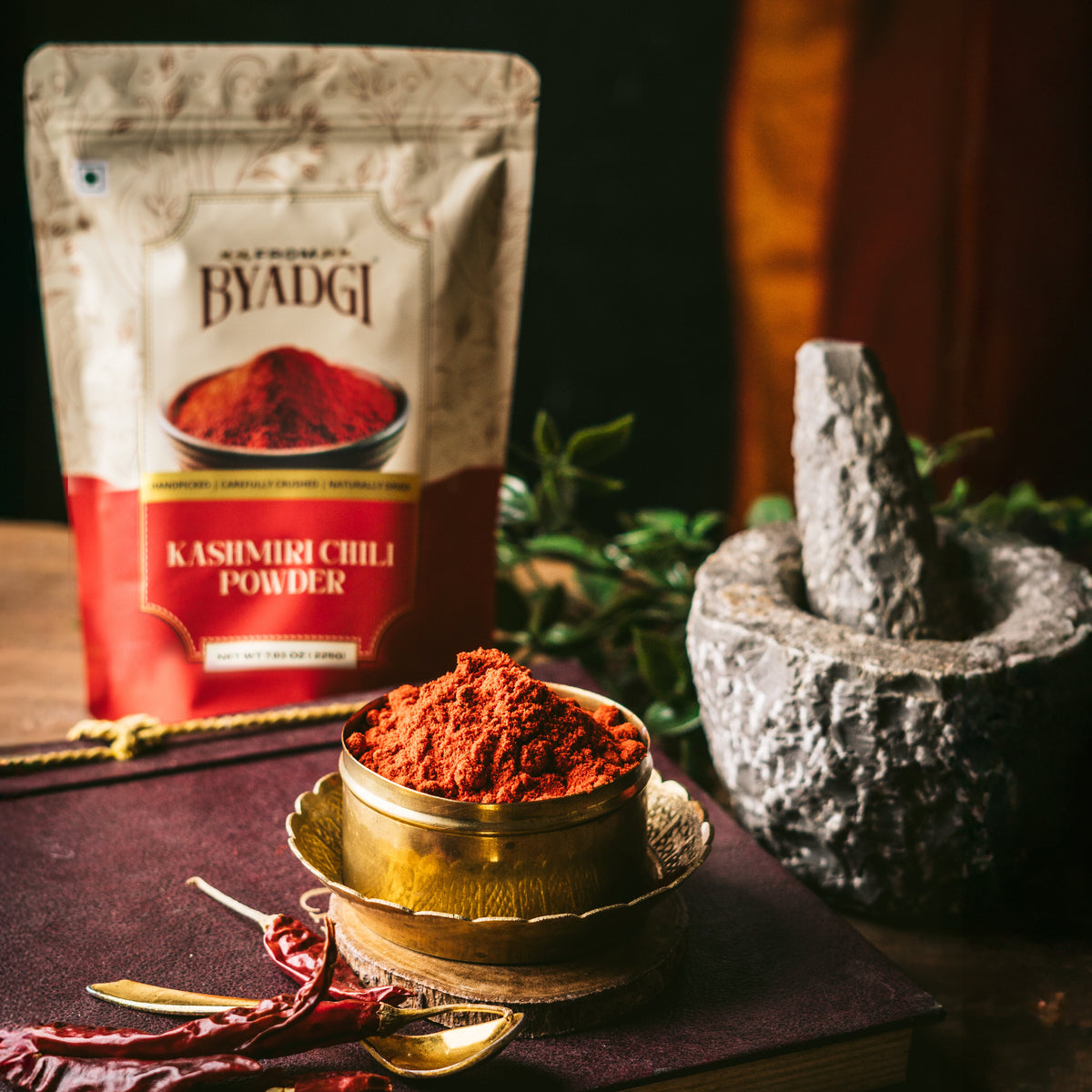 Byadgi vs Kashmiri chili powder — two lab-tested Indian chilies compared